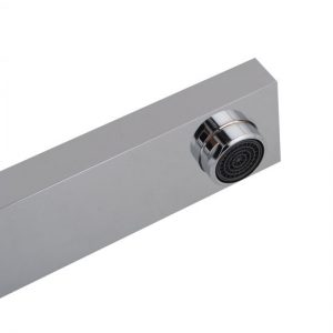 Bloc Polished Chrome Square Sink Mixer Tap