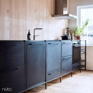 NIVITO  RYTHYM Extended Pullout Mixer Brushed Steel