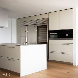 NIVITO  RYTHYM Extended Pullout Mixer Brushed Steel