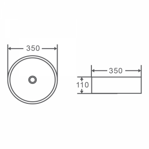 Sasso Above Counter Basin Carrara Marble Finish