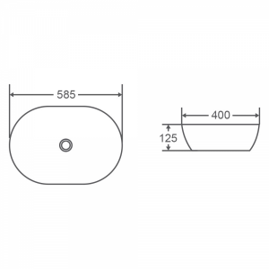 VALE Series Above Counter Basin Natural Oak