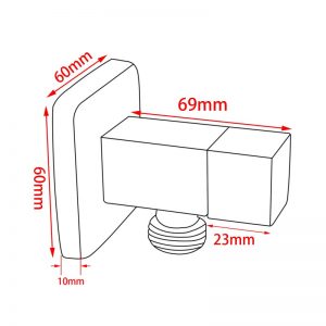 Esperia Chrome G 3/4" Washing Machine Taps Set