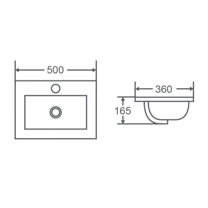 KADA Inset Basin Gloss White