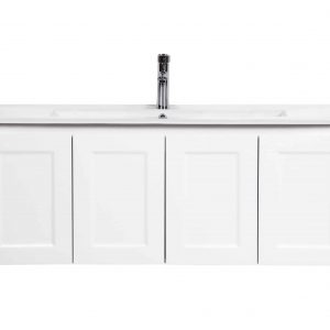 Essex Above Counter Matte White Shaker Vanity 1200mm