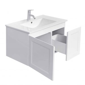 Essex Above Counter Matte White Shaker Vanity 750mm
