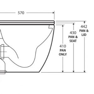 Link by Raul Rimless Floor Pan Matte Black