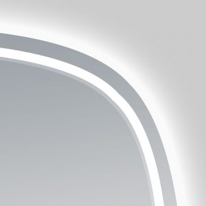 Claudia 600 x600mm Rounded Edge L.E.D Mirror 3 Backlit Colour Settings