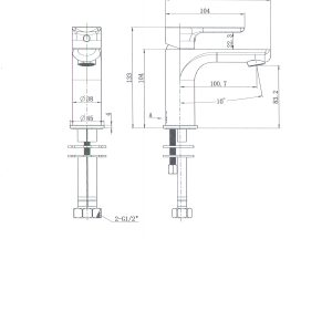 FBA Trade Round Basin Mixer Matte Black