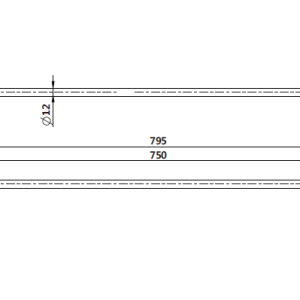 Tamarama Brushed Bronze Single Towel Rail 750mm
