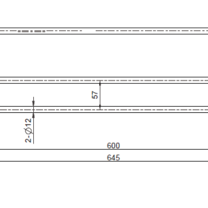 Tamarama Brushed Bronze Double Towel Rail 600mm