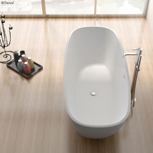 Fienza Marissa 1700mm Matte White Stone Baths