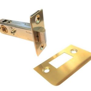 Brushed Brass Door Handle PRIVACY (63mm rose) I Mucheln EDGE Series Hardware