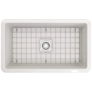 Ovia 685x483x254mm Undermount Fine Fireclay Butler Sink Single Bowl Farmhouse Kitchen Sink