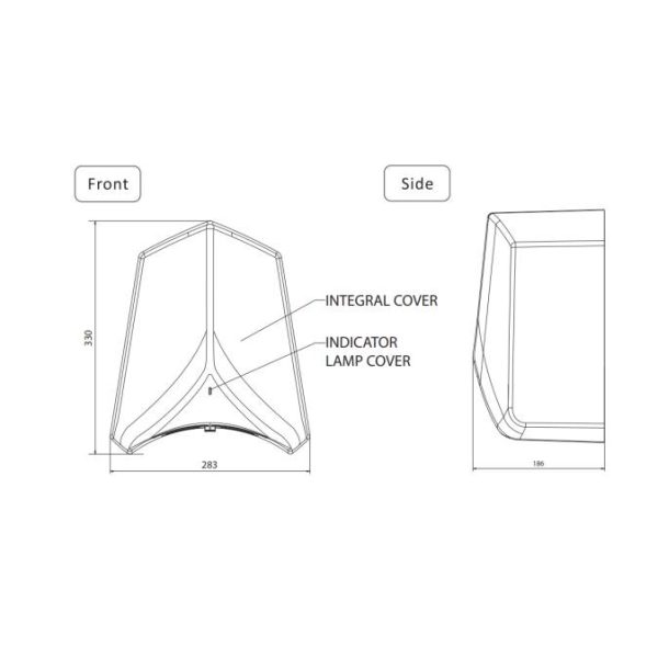 Ovia Jet Hand Dryer Black