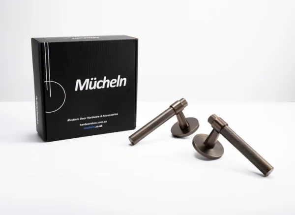 Antique Bronze Solid Brass Passage Door Handle 63mm | Mucheln Odyssey Series